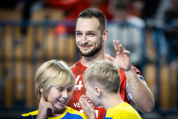 Gašper Marguč je z Veszpremom gostoval pri Magdeburgu in iztržil neodločen izid 26:26. | Foto: Jure Banfi/alesfevzer.com
