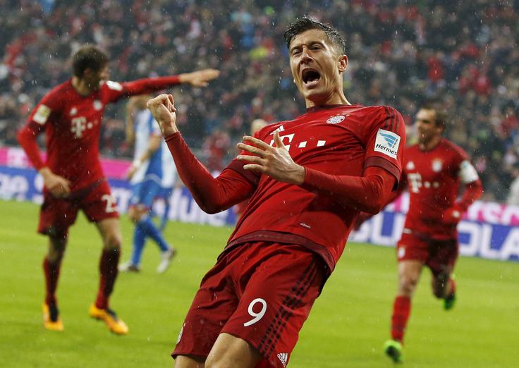 Lewandowski je najboljši strelec nemškega prvenstva. | Foto: Reuters