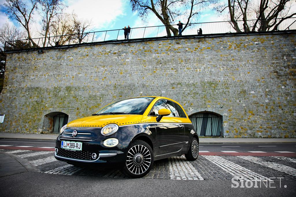 Fiat 500 1.2 8V lounge - šik mestni malček s posluhom za visoko modo
