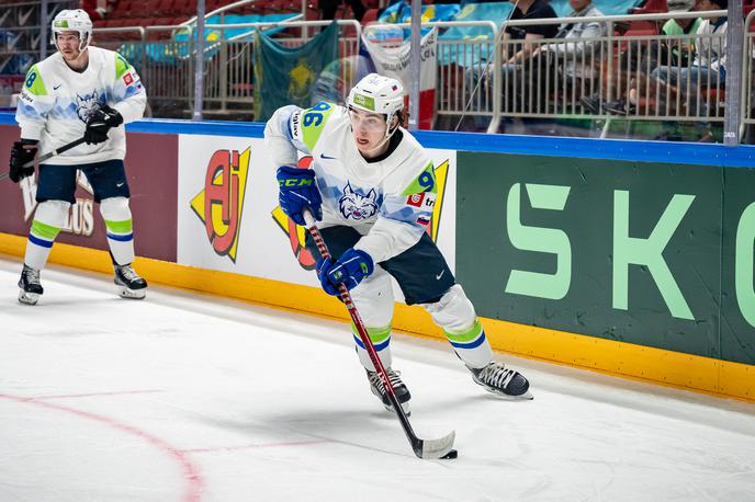 SP v hokeju 2023, slovenska hokejska reprezentanca : Kazahstan, Bine Mašič | Slovenci so tudi v drugo premagali Italijo. | Foto Guliverimage