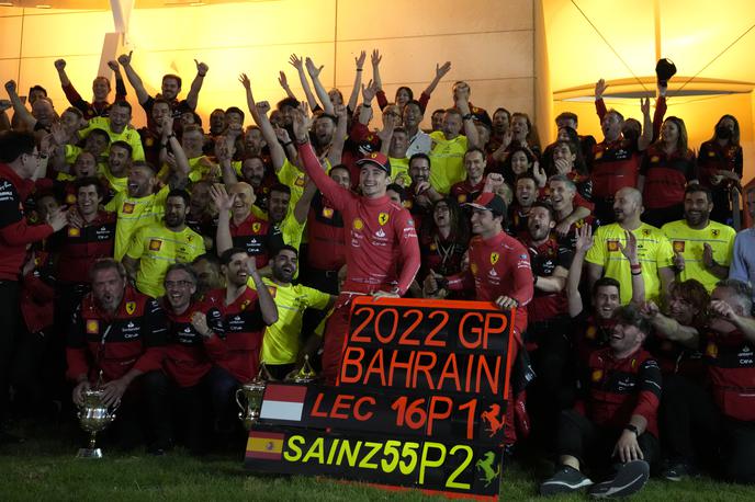 Bahrajn Charles Leclerc | Ferrari je slavil prvo dvojno zmago po SIngapurju 2019. | Foto Guliver Image