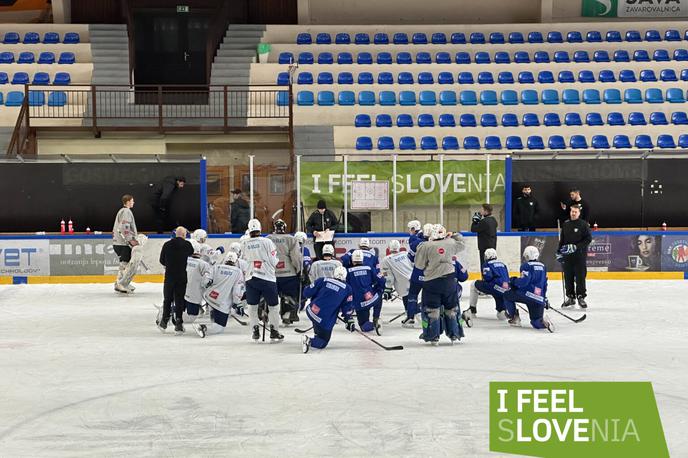 SP u20 | Mladi hokejisti se pripravljajo na domače svetovno prvenstvo. | Foto Hokejska zveza Slovenije