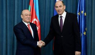Janša z azerbajdžanskim ministrom o krepitvi gospodarskega sodelovanja
