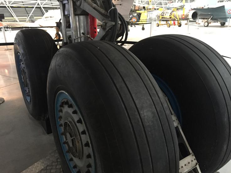Aeroscopia Toulouse muzej letala Pristajalna kolesa nadzvočnega concorda s številko 1. | Foto: Gregor Pavšič
