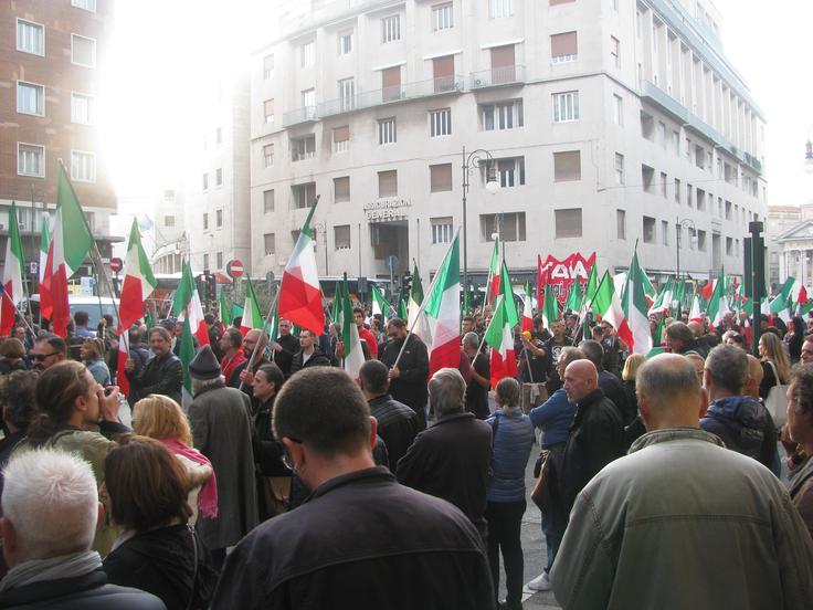 Neofašistično združenje CasaPound v Trstu. | Foto: STA ,