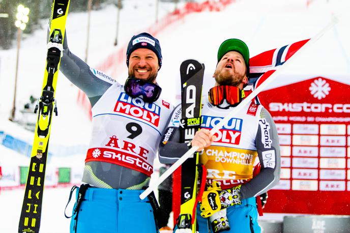 Svindal Lansrud Aare | Norveški navijači imajo razlog za veselje. Jansrud in Svindal bosta osvojila zlato in srebrno medaljo. | Foto Reuters