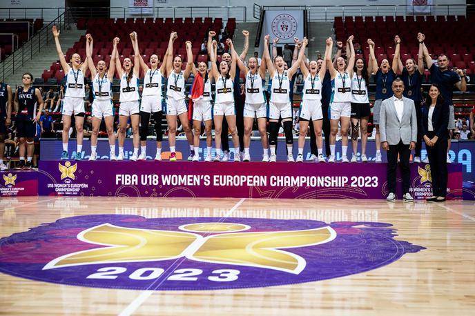 Slovenska ženska košarkarska reprezentanca U18 | Slovenke so evropske prvakinje. | Foto Fiba Europe
