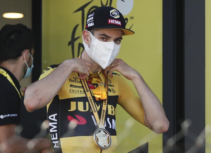 Moštveni kolega Primoža Rogliča Wout Van Aert si želi že prvi teden na Touru obleči rumeno majico vodilnega.  | Foto: Reuters