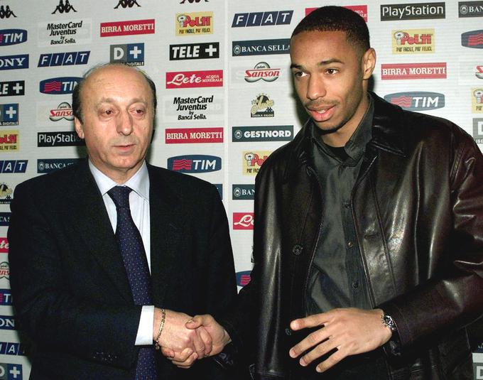 Thierry Henry je v Juventus prišel precej pompozno, a v Torinu zdržal le pol leta. | Foto: Reuters