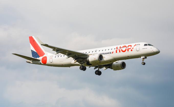 Nekoč samostojna blagovna znamka HOP!, ki vzdržuje regionalne povezave, med njimi tudi med Ljubljano in Parizom, je zdaj povsem združena v poslovanje matične družbe Air France. | Foto: Guliverimage