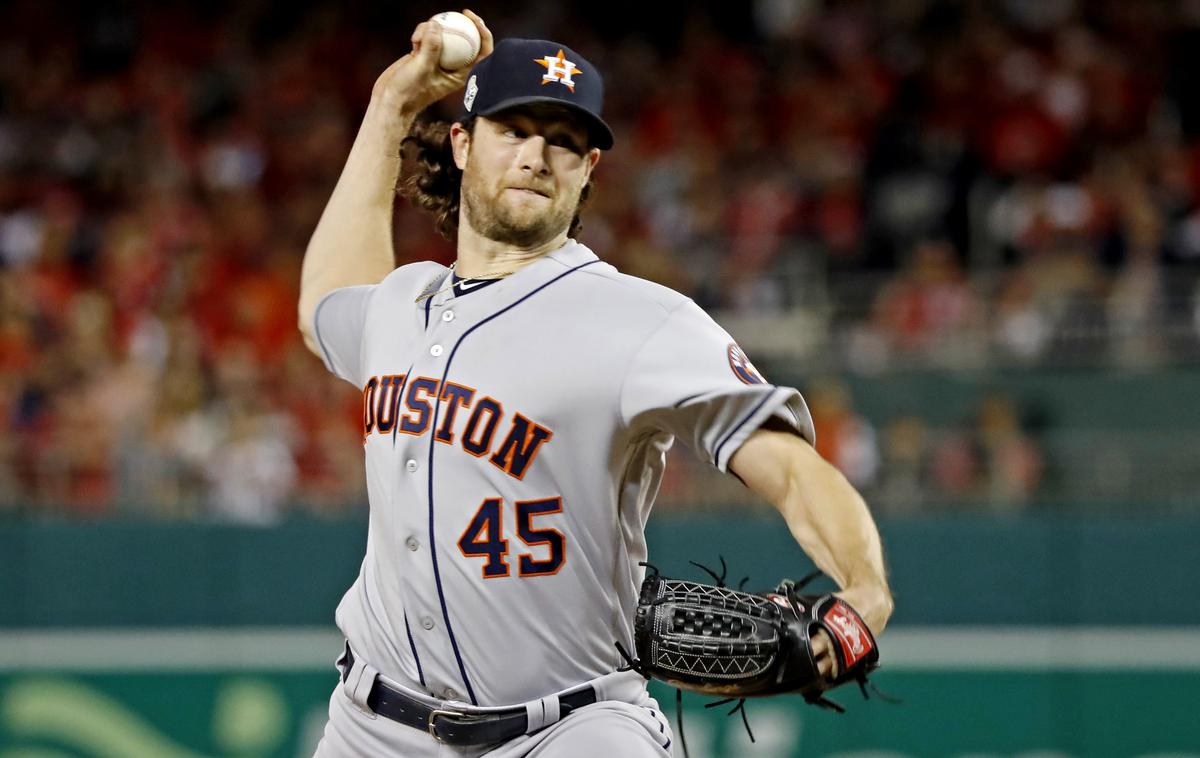 Gerrit Cole | Gerrit Cole je nazadnje v dresu Houston Astros izgubil finale lige MLB proti Washingtonu. | Foto Reuters