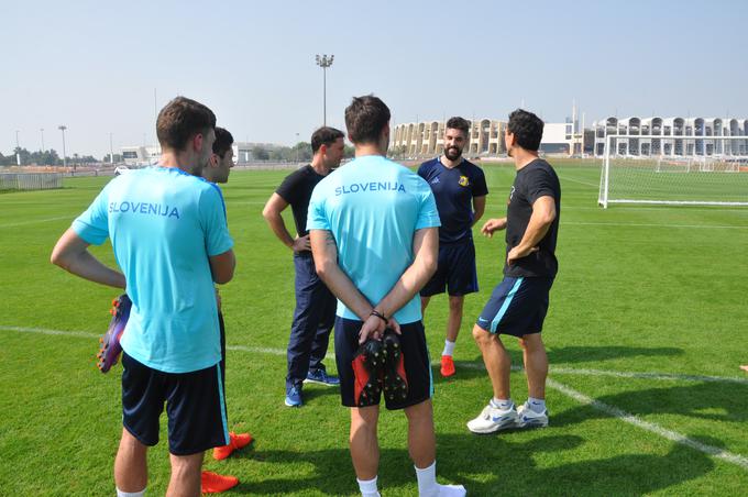 V ZAE se na klubskih pripravah nahaja Miha Mevlja, strelec zadnjega zadetka za slovensko reprezentanco. V polno je zadel na prijateljski tekmi na Poljskem (1:1). | Foto: Facebook/NZS