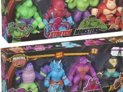 Odpoklic izdelka protistresna raztegljiva figurica Invincible heroes