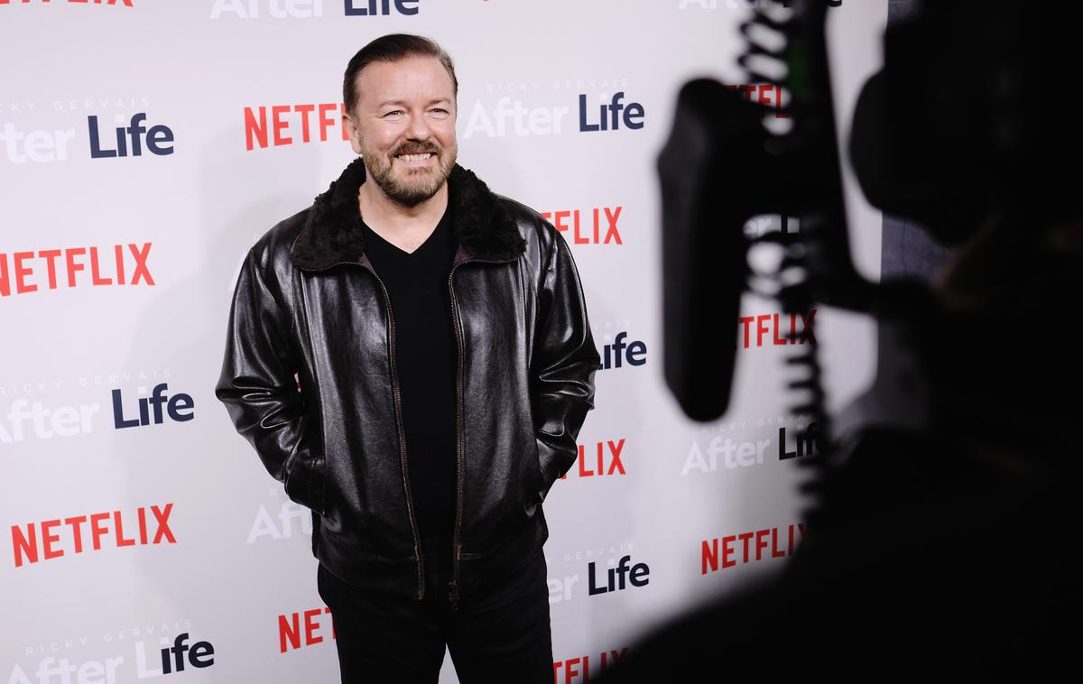Ricky Gervais | Ricky je močno skritiziral razvajene zvezdnike v času pandemije. | Foto Getty Images