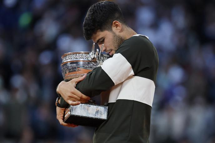 Carlos Alcaraz | Carlos Alcaraz se je vrnil po dveh nizih zaostanka in po napetem dvoboju slavil. | Foto Reuters