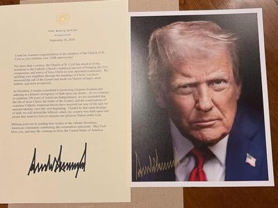 Trump čestital ob 110. obletnici cerkve sv. Cirila v New Yorku