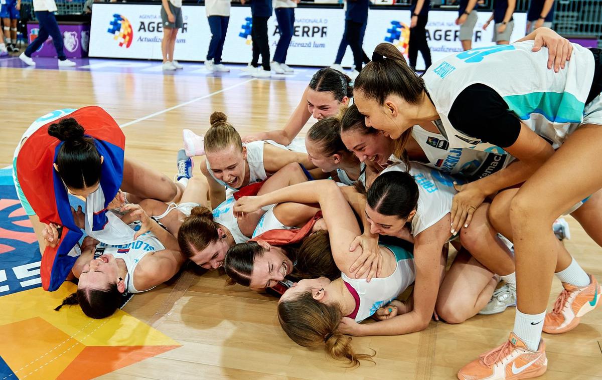Slovenska ženska košarkarska reprezentanca U16 | Mlade slovenske košarkarice so si priborile mesto v polfinalu EuroBasketa! | Foto Fiba Europe