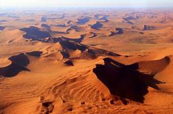Rdeče-zelena prostranstva puščave Namib