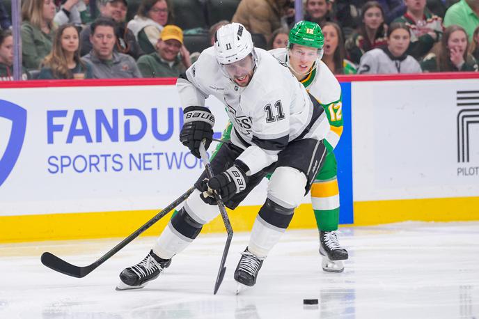 Los Angeles Kings, Anže Kopitar | Anže Kopitar je tokrat odigral slabih 18 minut tekme, vendar ostal brez gola ali podaje. | Foto Reuters