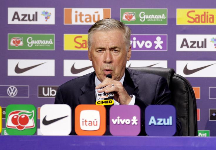 Carlo Ancelotti je imel zahtevno nalogo, saj ima Brazilija ogromno kakovostnih igralcev. | Foto: Reuters