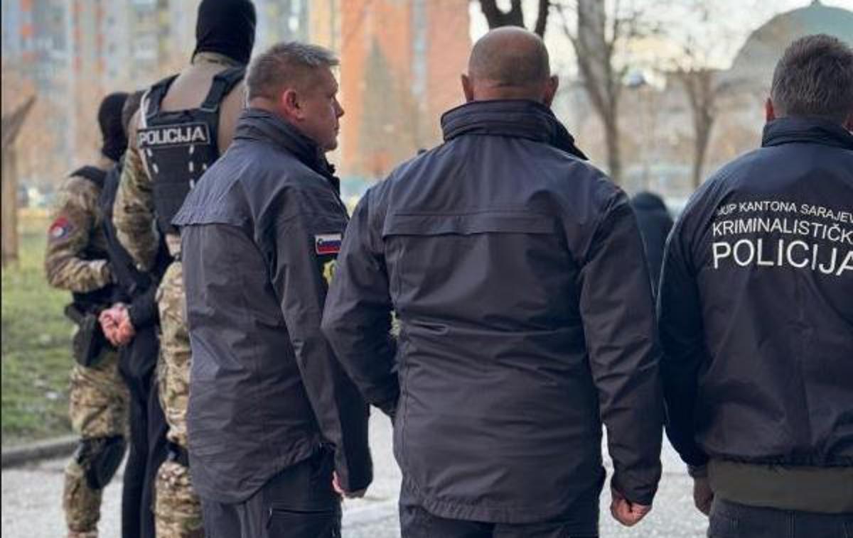 Policija. Aretacija. Mafijski umor. | Operativno-taktične aktivnosti se izvajajo na podlagi mednarodnega zaprosila slovenske Policije.  | Foto mup.ks.gov.ba