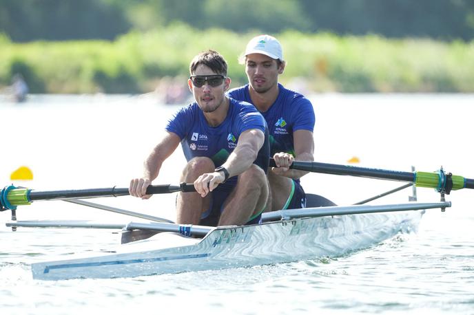 Arne Završnik in Jakob Brglez | Arne Završnik in Jakob Brglez sta osvojila šesto mesto. | Foto Veslaška zveza Slovenije