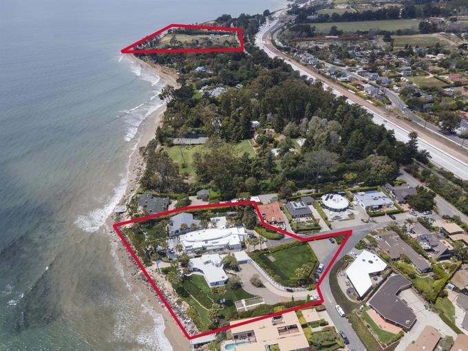 Dve največji Costnerjevi posestvi s pripadajočimi nepremičninami vzdolž kalifornijske obale, ki sta povezani tudi z zasebno plažo. | Foto: Profimedia
