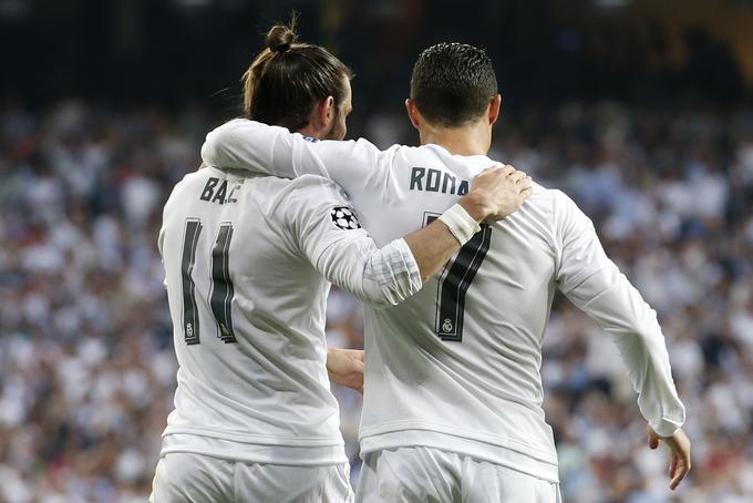 Bale in Ronaldo si pri Realu slačilnico delita zadnja tri leta. Valižan pravi, da uživata v igri drug z drugim. | Foto: 