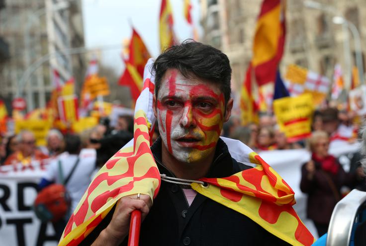 protesti proti kataloniji za španijo katalonija španija | Foto: Reuters