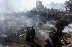 V požaru na tržnici v Keniji več mrtvih #video