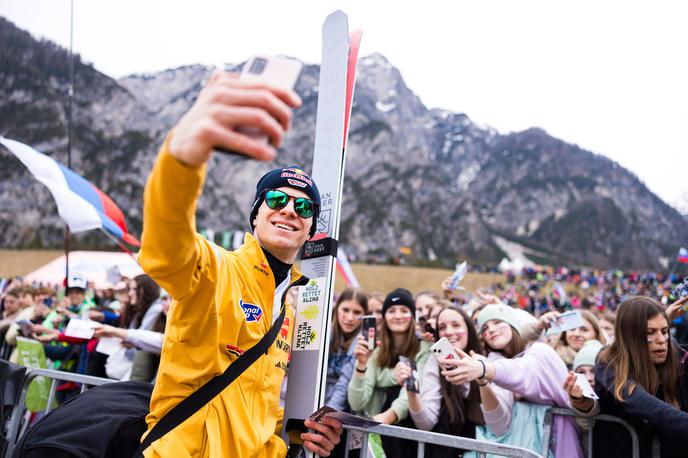 Andreas Wellinger Planica 2024, navijači 1. dan | Andreas Wellinger  | Foto www.alesfevzer.com