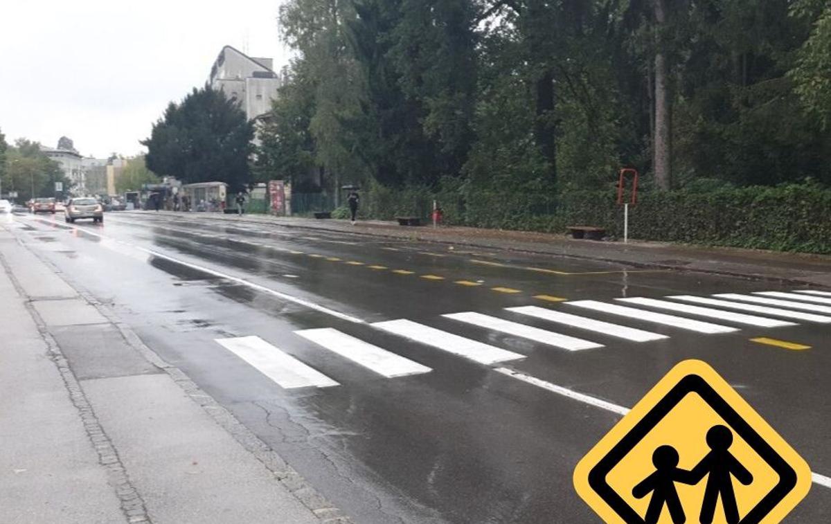 Nesreča v Kranju | Voznik je po trčenju v peški zbežal s kraja nesreče. | Foto policija