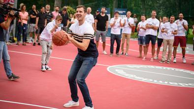 Goran Dragić odprl prvo pametno igrišče v Sloveniji #video
