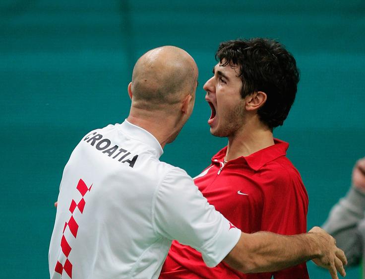 Leta 2005, ko je Hrvaška zmagala v Davisovem pokalu, je Mario Ančić svoji državi priigral odločilno točko. | Foto: Guliverimage/Getty Images