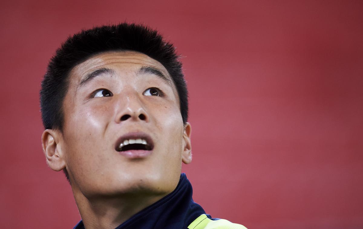 Wu Lei | Wu Lei je z golom proti Barceloni poskrbel za eksplozijo nogometnih navdušencev na Kitajskem in postal spletni hit. | Foto Getty Images