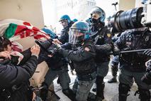 protest, Torino, policija, študenti, vlada