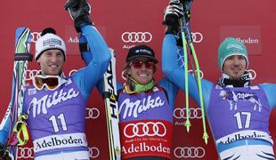 Ligety slavil v Adelbodnu, Hirscher premagal samega sebe