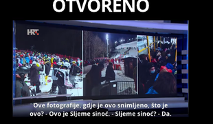 Gneča na hrvaškem smučišču: "Ljudje so natrpani kot sardele v konzervi"