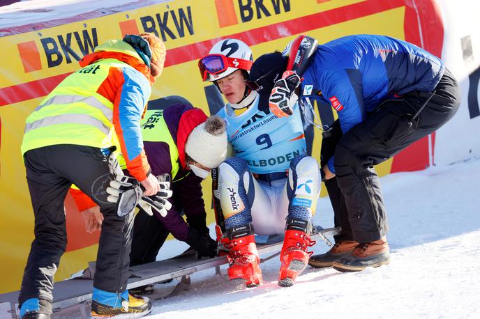 Lucas Braathen | Lucas Braathen si je poškodoval koleno. | Foto Reuters