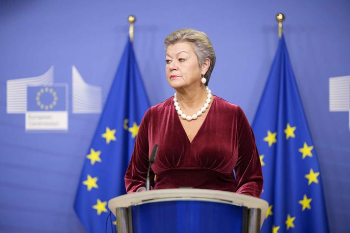 Ylva Johansson | Evropska komisarka za notranje zadeve Ylva Johansson je članice konec aprila na ministrski konferenci v belgijskem Gentu, namenjeni implementaciji pakta, pozvala, naj do jeseni v Bruselj pošljejo osnutke načrtov. | Foto STA