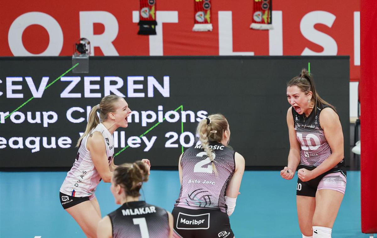 Benfica : otp banka branik | Mariborčankam se v ligo prvakinj ni uspelo uvrstiti, tako da evropsko pot nadaljujejo v v pokalu Evropske odbojkarske zveze.  | Foto CEV