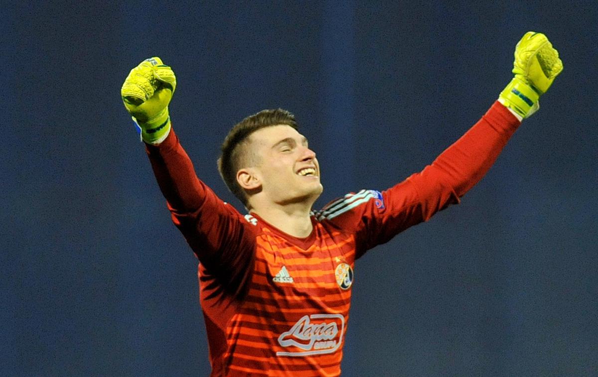 Dominik Livaković | Veliko veselje vratarja zagrebškega Dinama Dominika Livakovića. | Foto Reuters