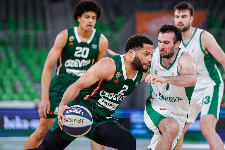 Cedevita Olimpija : Krka, Stožice, 4. tekma finala | Foto: Aleš Fevžer
