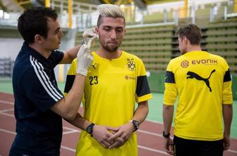 Kevin Kampl že na prvem treningu v središču pozornosti