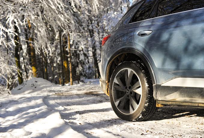 Masa ni adut audija Q4. V različici z enojnim motorjem in pogonom na en par koles je več kot sto kilogramov težji od volkswagna ID.4 in kie EV6. Štirikolesno gnana in večja tesla model Y je lažja za sto kilogramov. | Foto: Gregor Pavšič