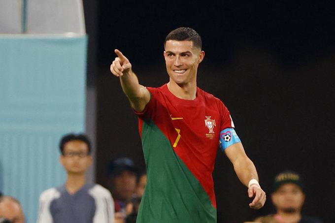 Cristiano Ronaldo je zdaj edini nogometaš, ki je dosegel gol na petih svetovnih prvenstvih. | Foto: Reuters