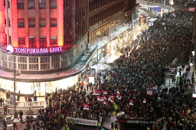 protesti Beograd Srbija | Foto: Reuters