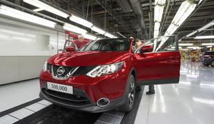 Nissan potreboval le 21 mesecev za proizvodnjo 500 tisoč qashqaijev