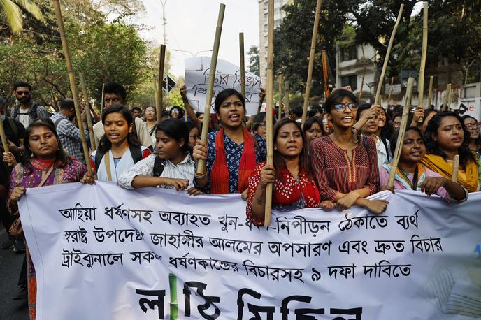 protesti v Daki, Bangladeš | Foto Reuters