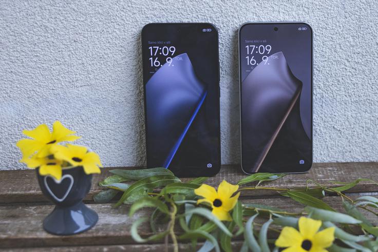Velikost in značilnosti zaslona so enake pri obeh članih družine Xiaomi 15T. | Foto: Ana Kovač